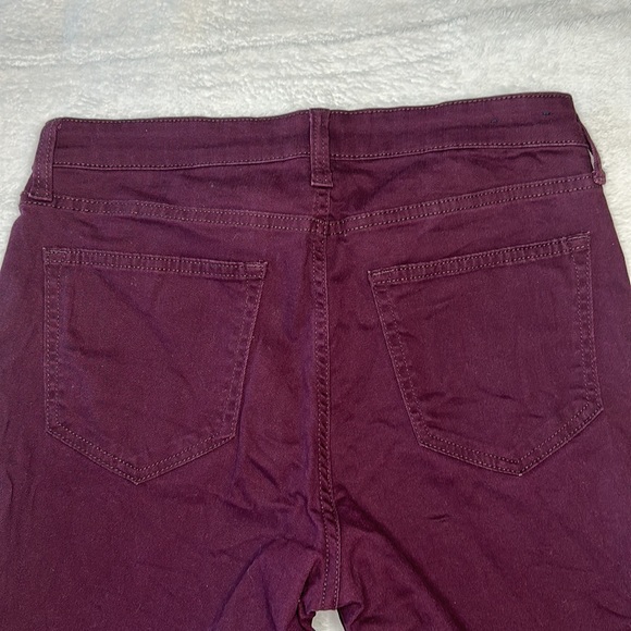 💖GAP Denim Jeggings Burgundy Women 6/28 - Picture 6 of 7